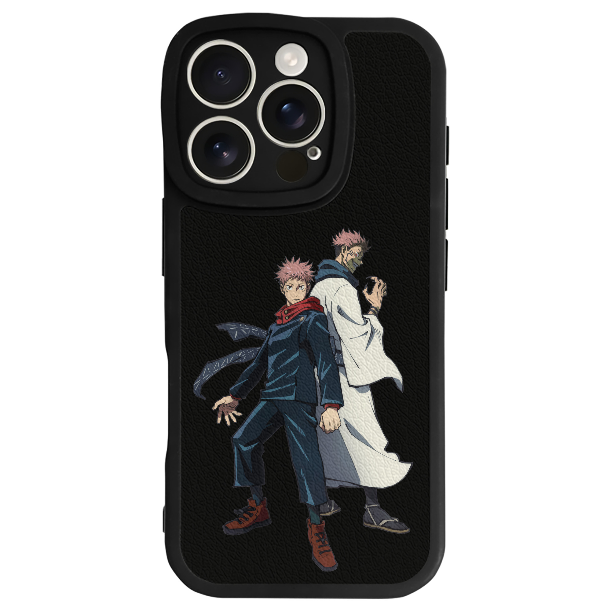 （画像用） 呪術廻戦 Jujutsu Kaisen 【iPhone 16シリーズ対応】シリコンスマホケース（レザー調） 材質：シリコン